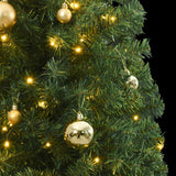 Slim Christmas Tree 300 LEDs & Ball Set 270 cm - Side View