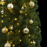 Slim Christmas Tree 300 LEDs & Ball Set 300 cm - Side View