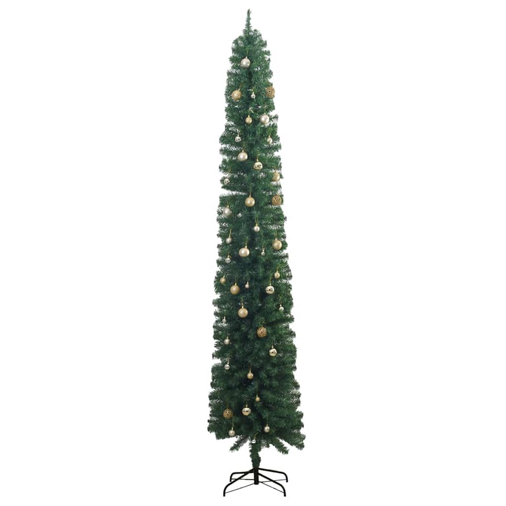 Slim Christmas Tree 300 LEDs & Ball Set 300 cm