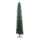 Slim Christmas Tree 300 LEDs & Ball Set 300 cm - Top-Down View