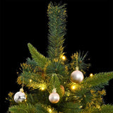 Artificial Hinged Christmas Tree with 300 LEDs & Ball Set 180 cm - Front View
