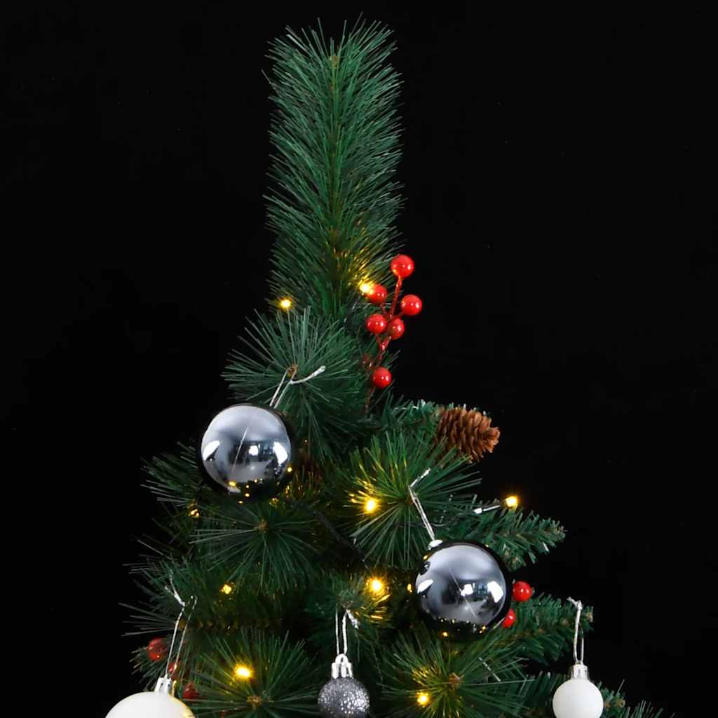 Artificial Hinged Christmas Tree with 300 LEDs & Ball Set 180 cm
