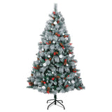 Artificial Hinged Christmas Tree with 300 LEDs & Ball Set 180 cm - Top-Down View