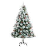 Artificial Hinged Christmas Tree with 300 LEDs & Ball Set 180 cm - 45-Degree Angle