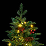 Artificial Hinged Christmas Tree 150 LEDs 150 cm - Side View