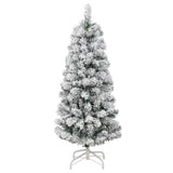 Artificial Hinged Christmas Tree 150 LEDs & Flocked Snow 150 cm