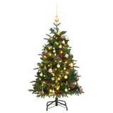 Artificial Hinged Christmas Tree with 150 LEDs & Ball Set 150 cm