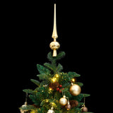 Artificial Hinged Christmas Tree with 150 LEDs & Ball Set 150 cm