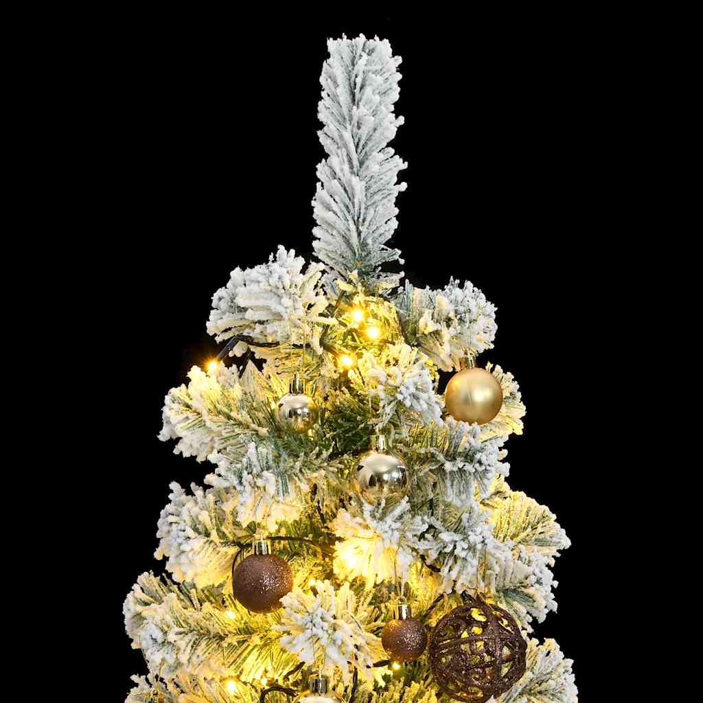 Artificial Hinged Christmas Tree with 150 LEDs & Ball Set 120 cm
