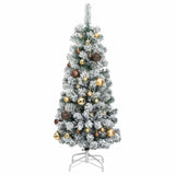 Artificial Hinged Christmas Tree with 150 LEDs & Ball Set 150 cm