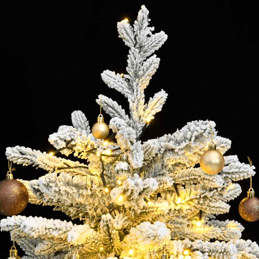 Artificial Hinged Christmas Tree with 150 LEDs & Ball Set 120 cm