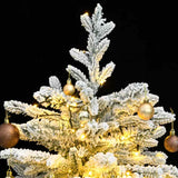 Artificial Hinged Christmas Tree with 150 LEDs & Ball Set 150 cm