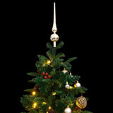 Artificial Hinged Christmas Tree with 150 LEDs & Ball Set 120 cm - Front View