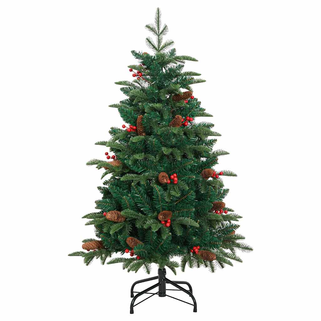 Artificial Hinged Christmas Tree with 150 LEDs & Ball Set 120 cm