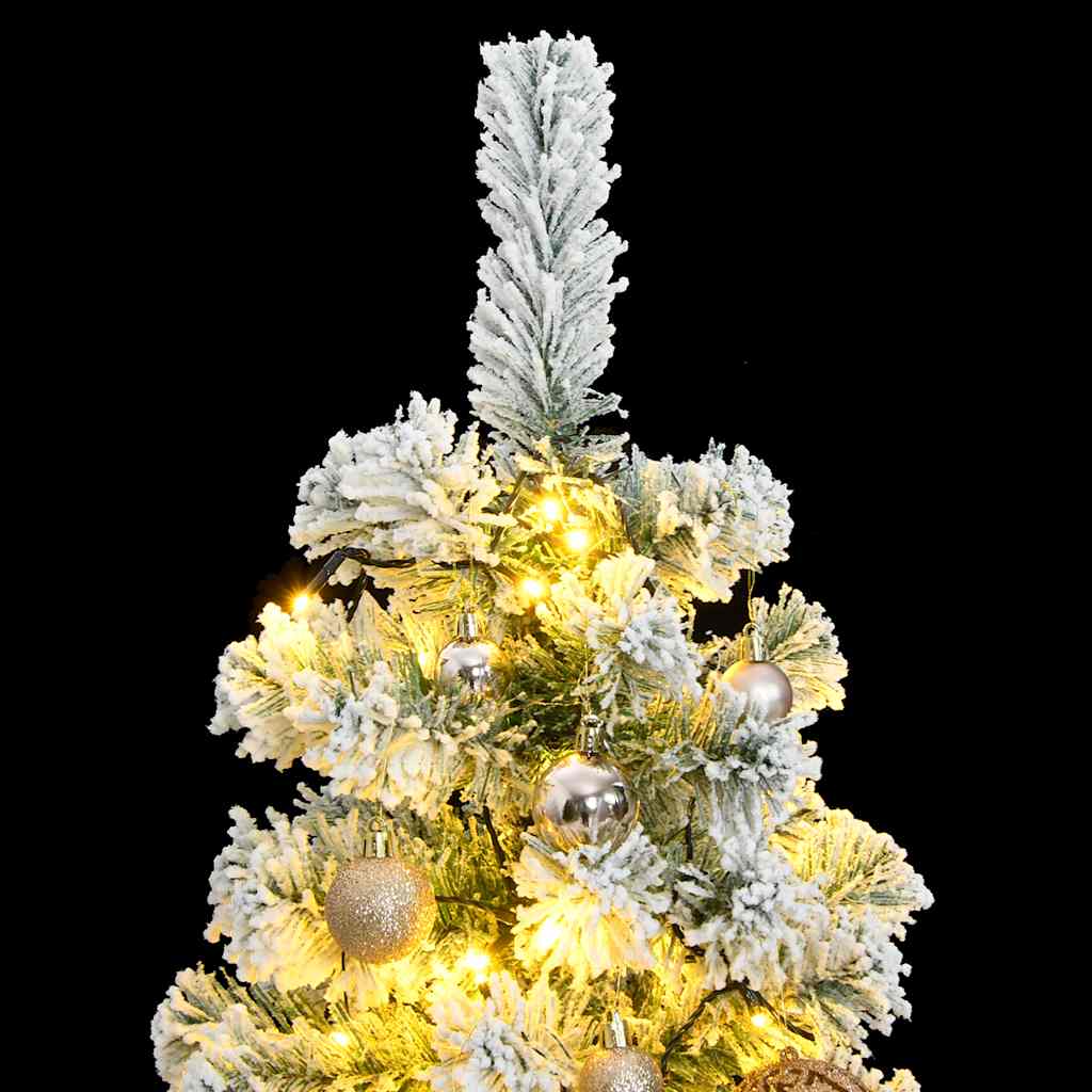 Artificial Hinged Christmas Tree with 150 LEDs & Ball Set 120 cm
