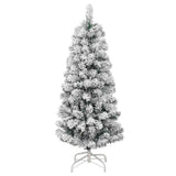 Artificial Hinged Christmas Tree with 150 LEDs & Ball Set 120 cm - 45-Degree Angle