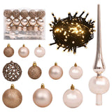 Artificial Hinged Christmas Tree with 150 LEDs & Ball Set 120 cm