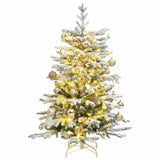 Artificial Hinged Christmas Tree with 150 LEDs & Ball Set 150 cm