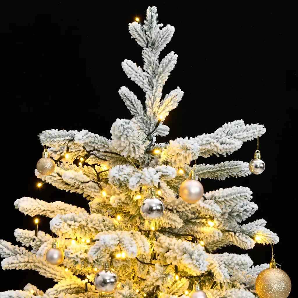 Artificial Hinged Christmas Tree with 150 LEDs & Ball Set 150 cm