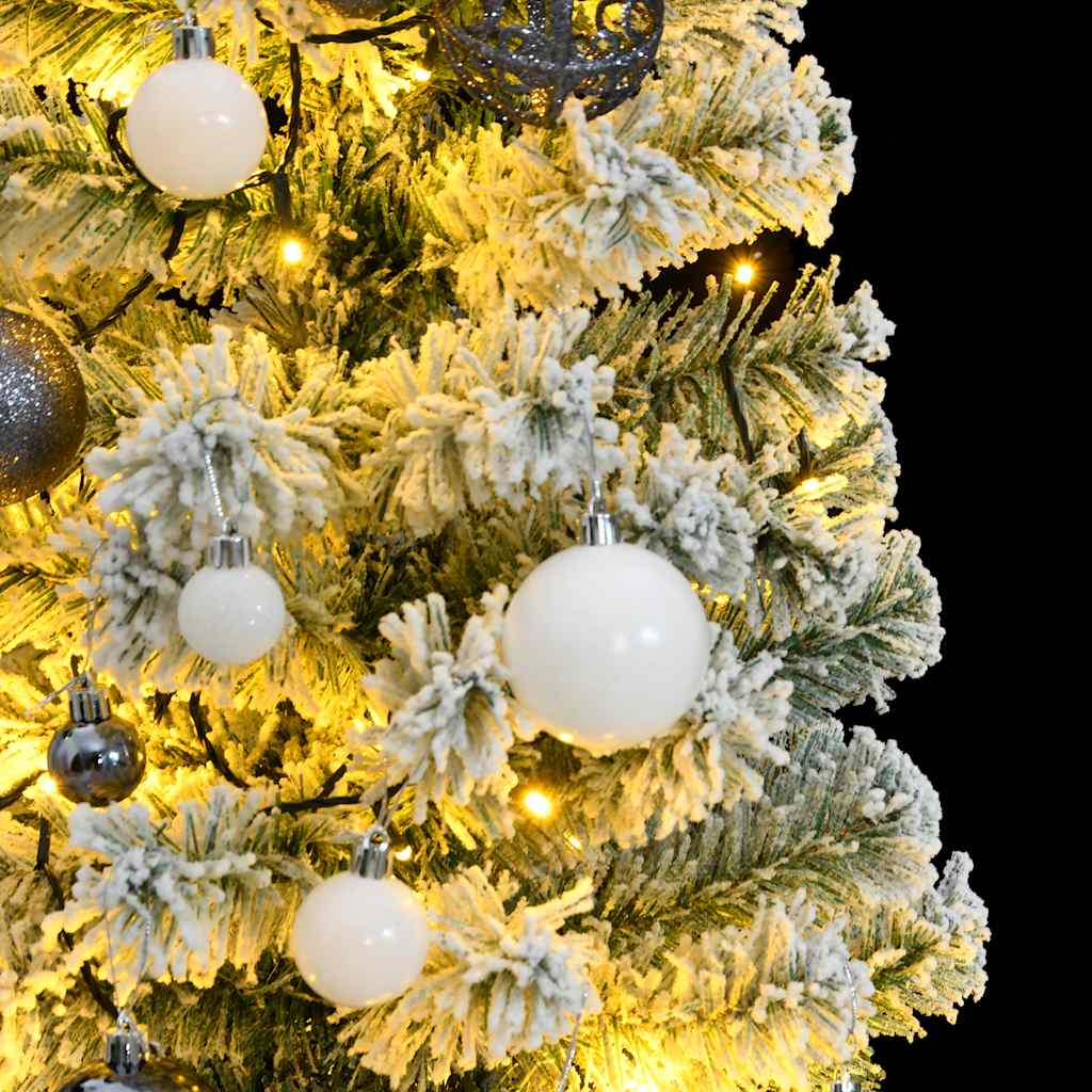 Artificial Hinged Christmas Tree with 150 LEDs & Ball Set 120 cm