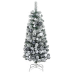Artificial Hinged Christmas Tree with 150 LEDs & Ball Set 120 cm