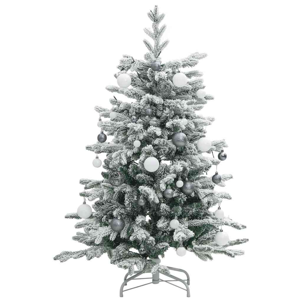 Artificial Hinged Christmas Tree with 150 LEDs & Ball Set 120 cm