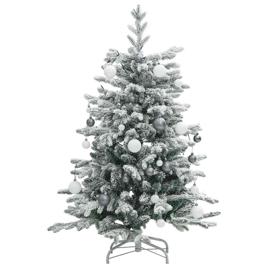 Artificial Hinged Christmas Tree with 150 LEDs & Ball Set 120 cm