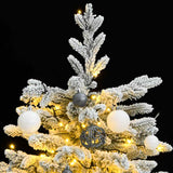 Artificial Hinged Christmas Tree with 150 LEDs & Ball Set 150 cm