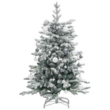 Artificial Hinged Christmas Tree with 150 LEDs & Ball Set 150 cm - Top-Down View