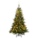 Artificial Hinged Christmas Tree with 300 LEDs & Ball Set 180 cm