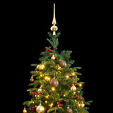 Artificial Hinged Christmas Tree with 300 LEDs & Ball Set 180 cm - Side View