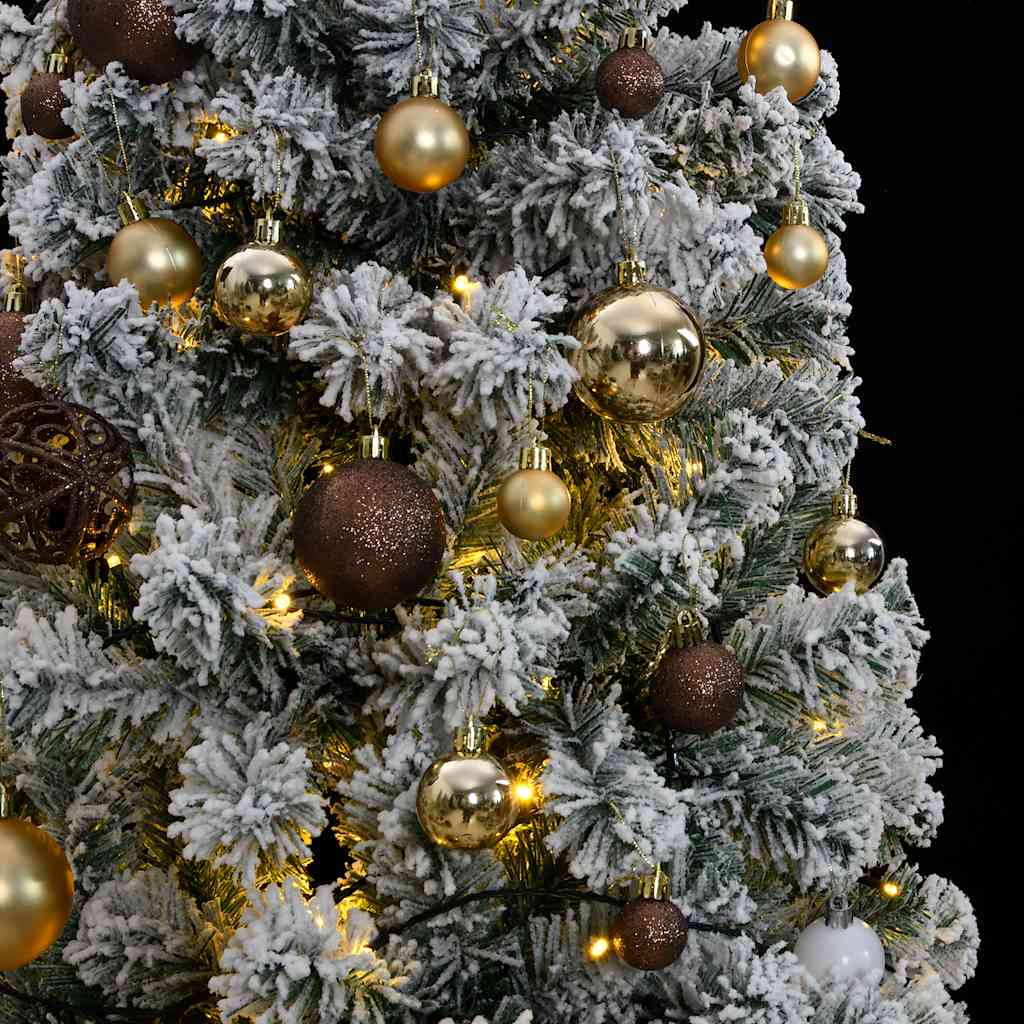 Artificial Hinged Christmas Tree with 300 LEDs & Ball Set 210 cm