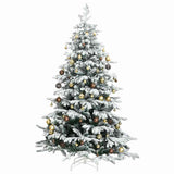 Artificial Hinged Christmas Tree 300 LEDs & Ball Set 180 cm