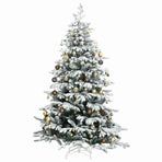 Artificial Hinged Christmas Tree 300 LEDs & Ball Set 180 cm
