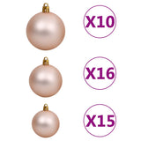 Artificial Hinged Christmas Tree with 300 LEDs & Ball Set 180 cm - Extra Image