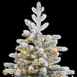 Artificial Hinged Christmas Tree 300 LEDs & Ball Set 180 cm - Side View