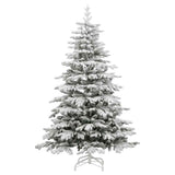 Artificial Hinged Christmas Tree 300 LEDs & Ball Set 180 cm - 45-Degree Angle