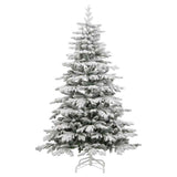 Artificial Hinged Christmas Tree 300 LEDs & Ball Set 210 cm - 45-Degree Angle