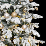 Artificial Hinged Christmas Tree 300 LEDs & Ball Set 240 cm - Front View
