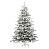 Artificial Hinged Christmas Tree 300 LEDs & Ball Set 240 cm - 45-Degree Angle