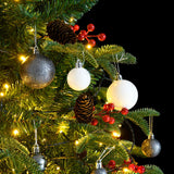 Artificial Hinged Christmas Tree with 300 LEDs & Ball Set 180 cm - Front View