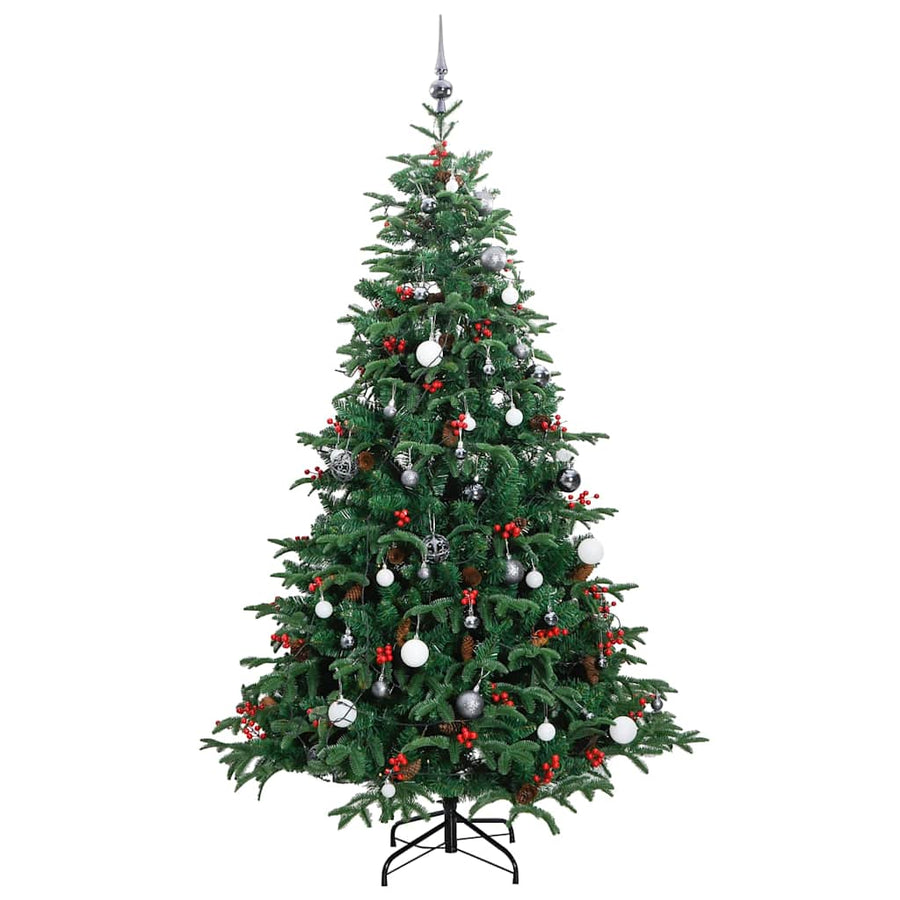 Artificial Hinged Christmas Tree with 300 LEDs & Ball Set 180 cm