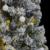 Artificial Hinged Christmas Tree with 300 LEDs & Ball Set 180 cm - Front View