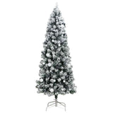 Artificial Hinged Christmas Tree with 300 LEDs & Ball Set 180 cm - Top-Down View