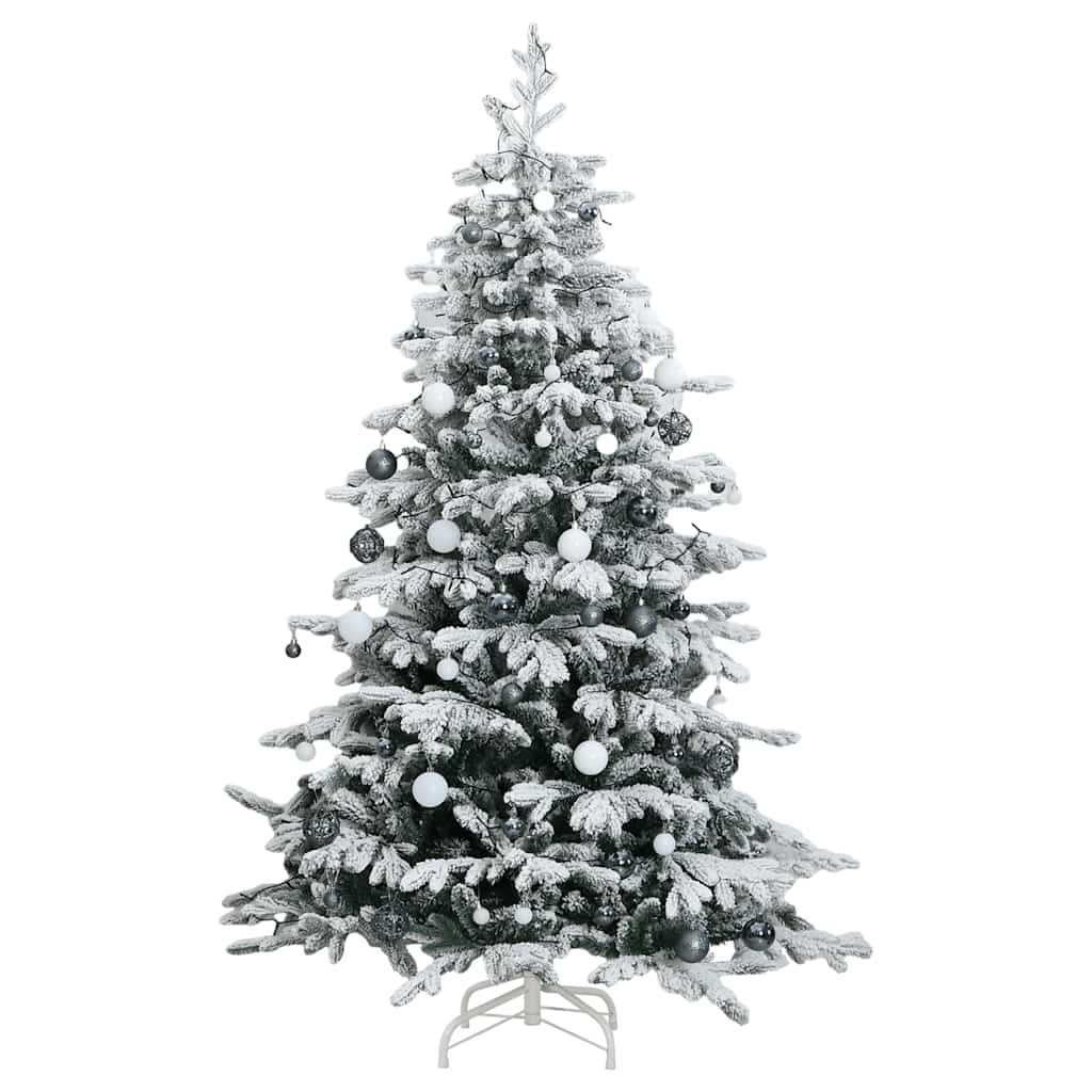Artificial Hinged Christmas Tree 300 LEDs & Ball Set 180 cm