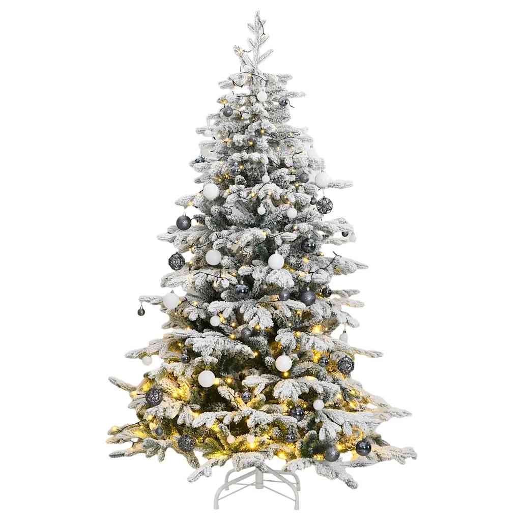 Artificial Hinged Christmas Tree 300 LEDs & Ball Set 240 cm