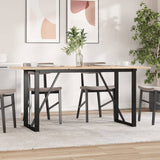 Dining Table Legs O-Frame 120x60x73 cm Steel - Side View