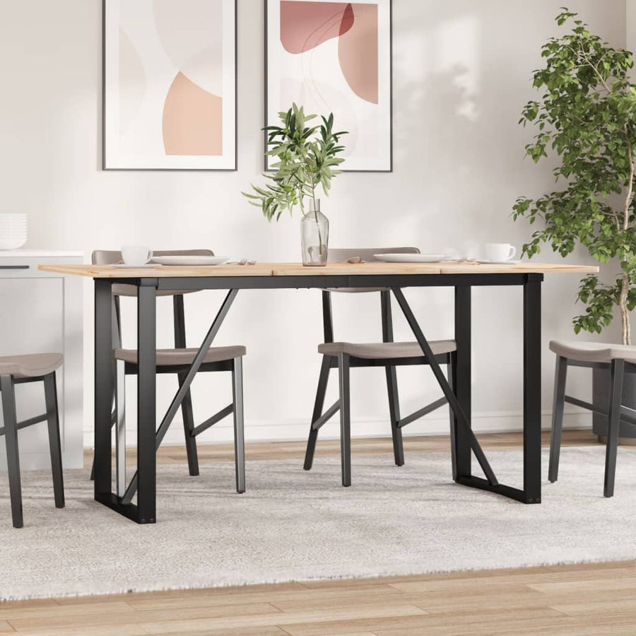 Dining Table Legs O-Frame 140x60x73 cm Steel