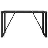 Dining Table Legs O-Frame 140x60x73 cm Steel - Top-Down View