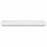 Bed Frame without Mattress with LED Lights White 90x190 cm